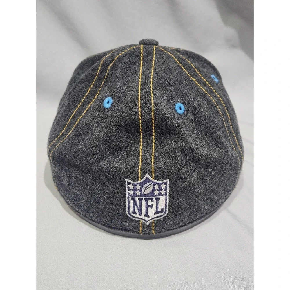 210 Fitted Reebok Los Angeles Chargers NFL Gray Fitted‎ Hat 6 7/8 - 7 1/4 Wool